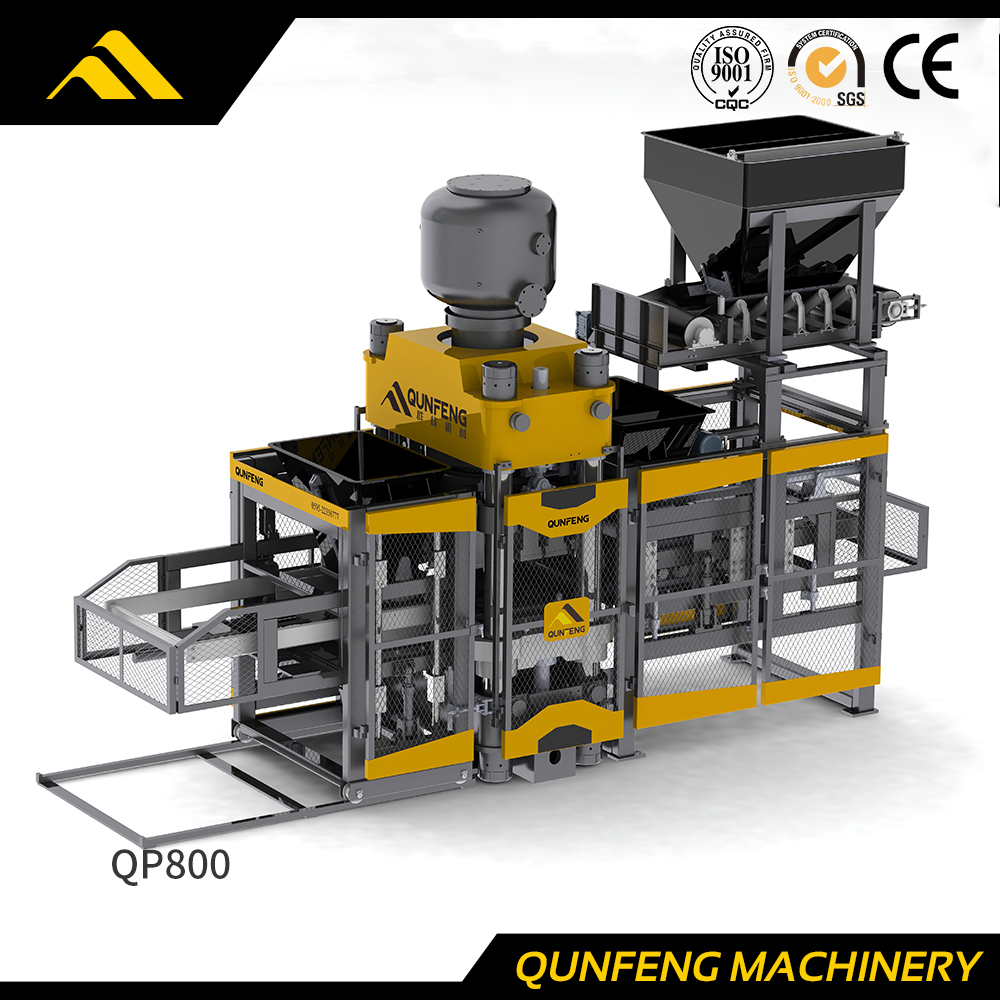 Máquina automática de bloques de prensa hidráulica QP800