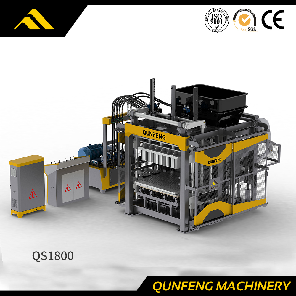 Fabricante de máquinas de ladrillos con servovibración serie 'supersónica'(QS1800)